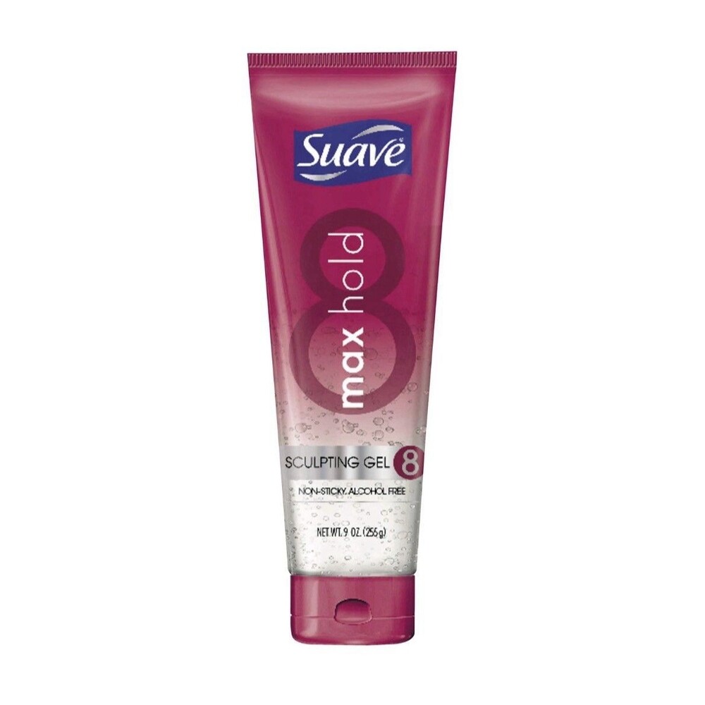 Suave Max Hold Sculpting Gel 9 Oz Alcohol Free Hair Styling Control New